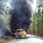 Continua parte 3: Acidente entre caminhão e Ford Ka deixa dois mortos em João Neiva